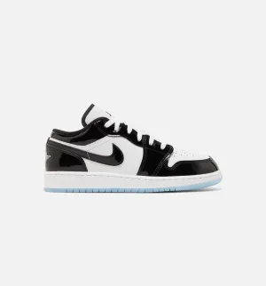 Air Jordan 1 Low Concord Grade School Lifestyle Shoe - Black/White Limit One Per Customer