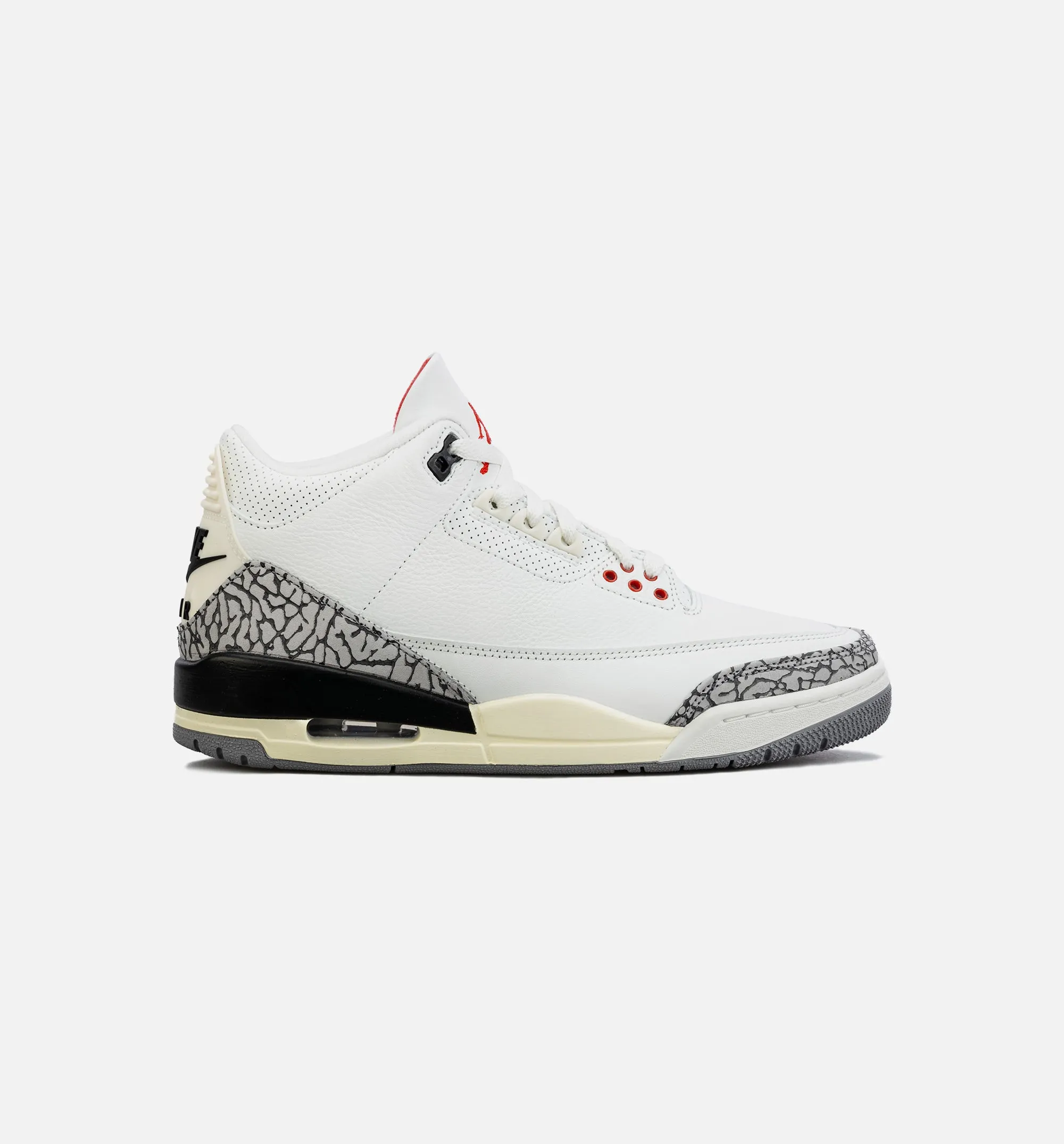 Air Jordan 3 Retro White Cement Reimagined Mens Lifestyle Shoe - White/Grey Limit One Per Customer