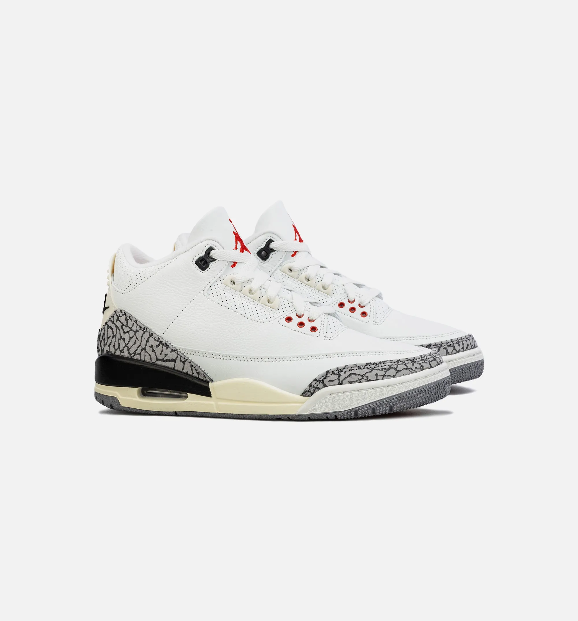 Air Jordan 3 Retro White Cement Reimagined Mens Lifestyle Shoe - White/Grey Limit One Per Customer