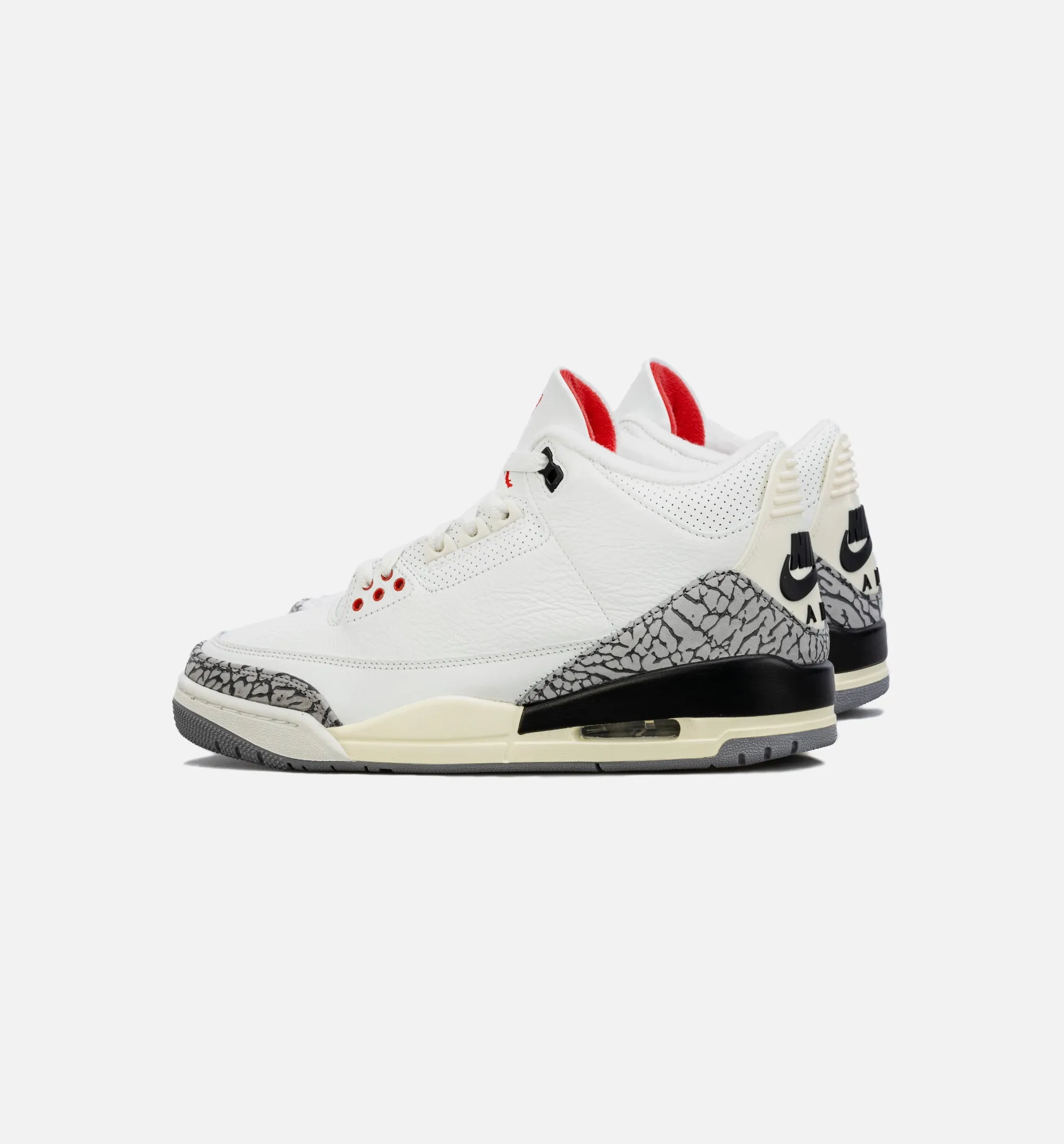 Air Jordan 3 Retro White Cement Reimagined Mens Lifestyle Shoe - White/Grey Limit One Per Customer