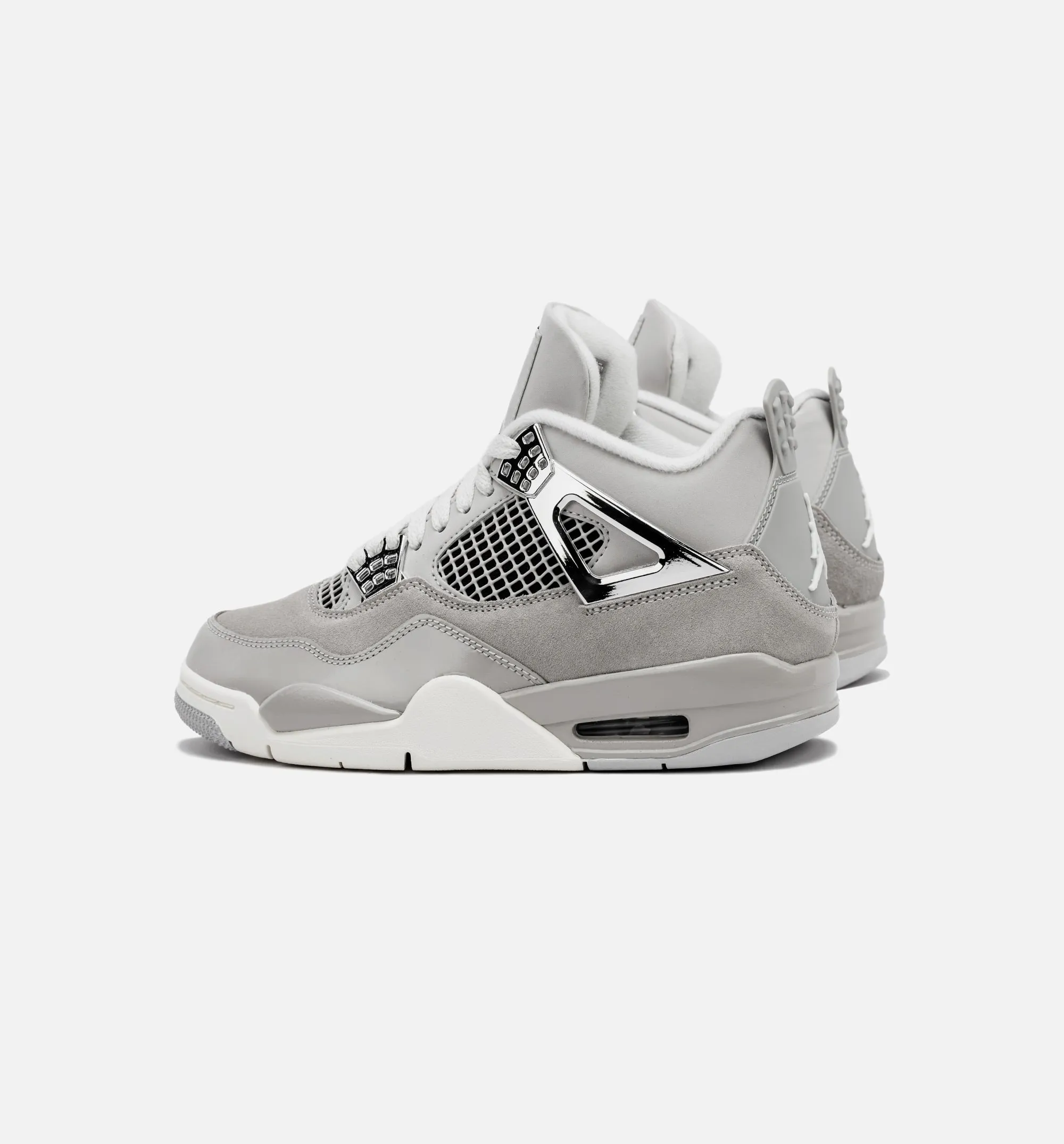 Air Jordan 4 Retro Frozen Moments Womens Lifestyle Sneakers - Grey/White | Limit One Per Customer