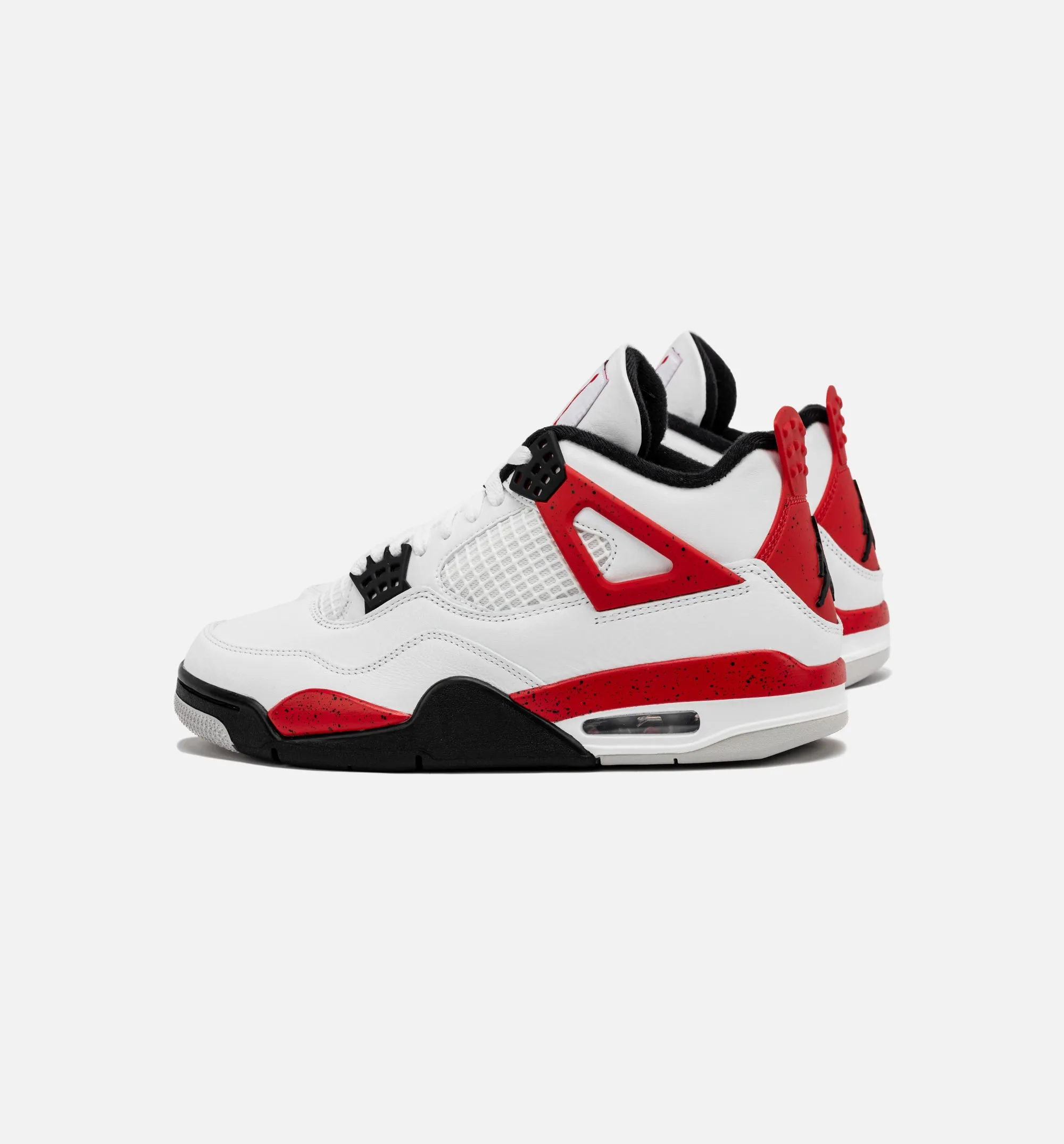 Air Jordan 4 Retro Red Cement Mens Lifestyle Shoe - White/Red Limit One Per Customer