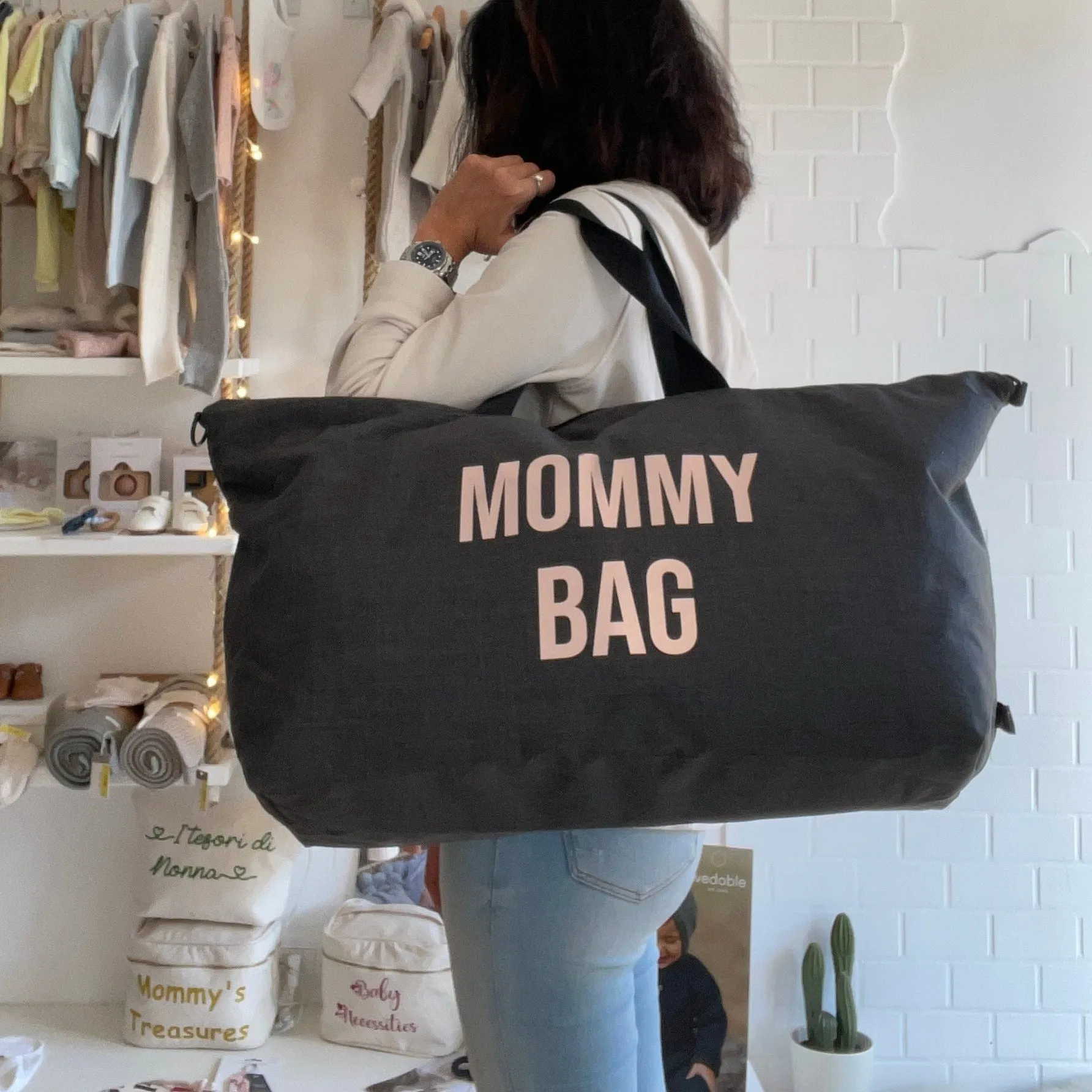 Borsone modello Family MOMMY BAG Rosa specchio