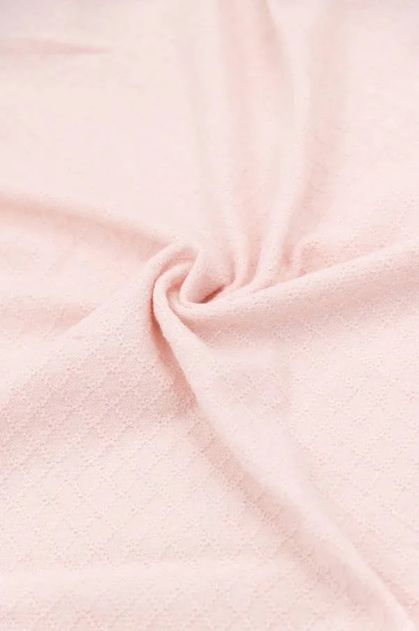 Coperta lavorata a maglia estiva - Trama 1 - ROSA 04