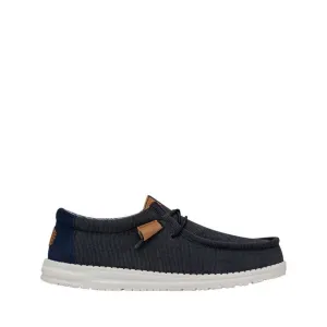 DUDE MOCASSINO WALLY CORDUROY 40163 BLU