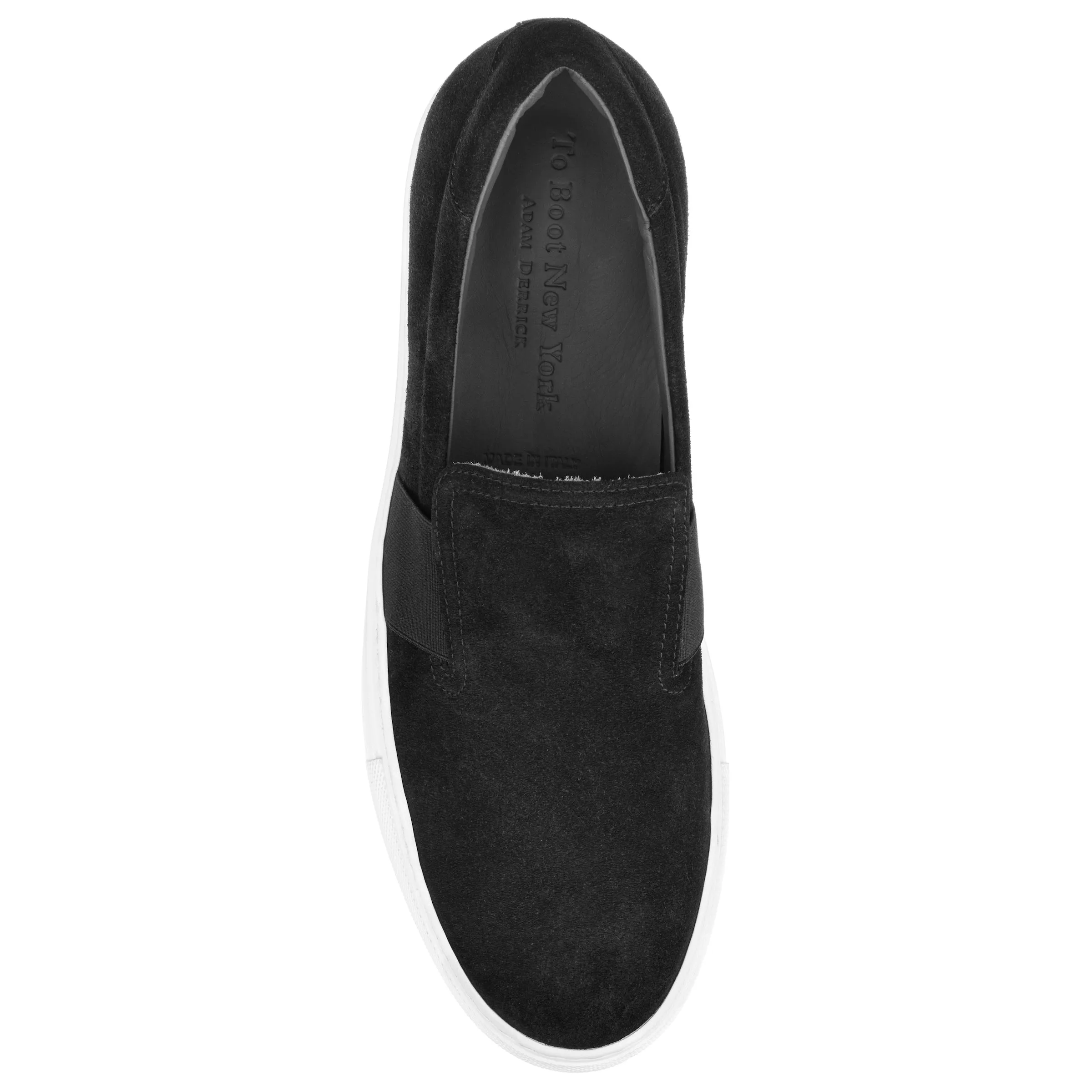 Newcastle Black Suede Slip-On Sneaker