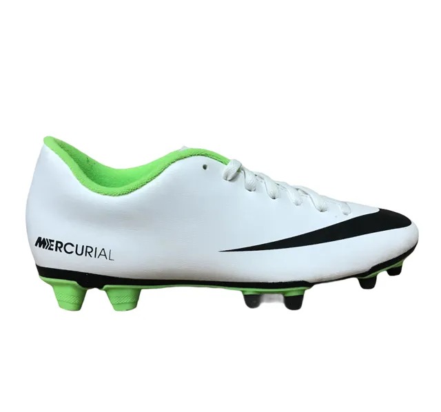 Nike scarpa da calcio da uomo Mercurial Vortex FG 573873 103 bianco nero verde