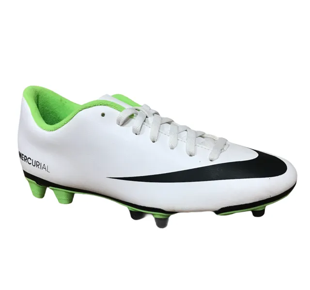 Nike scarpa da calcio da uomo Mercurial Vortex FG 573873 103 bianco nero verde