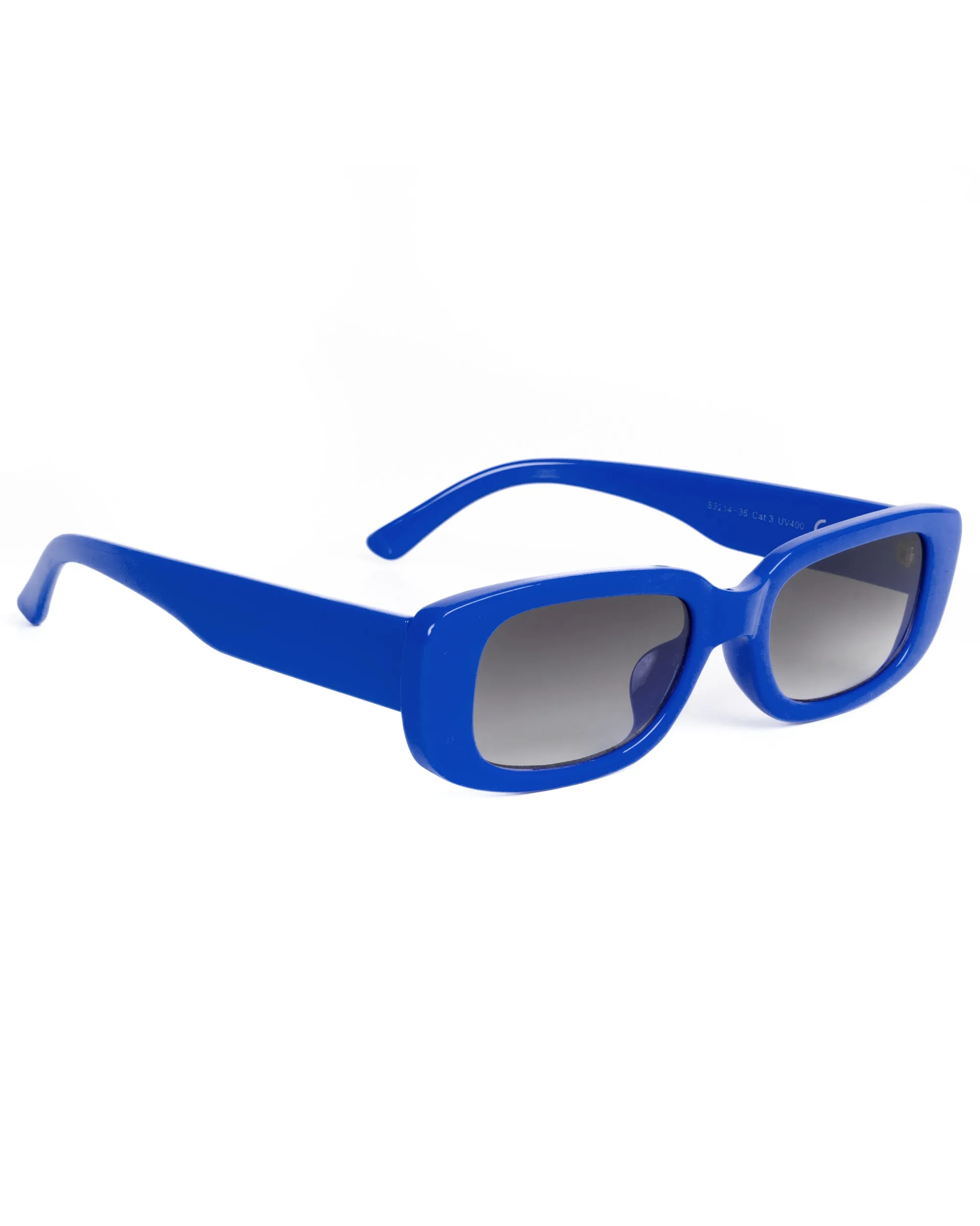 Occhiali da Sole Uomo Donna Unisex Casual Sunglasses Lenti Nero Squadrate Blu GIOSAL-OC1065A