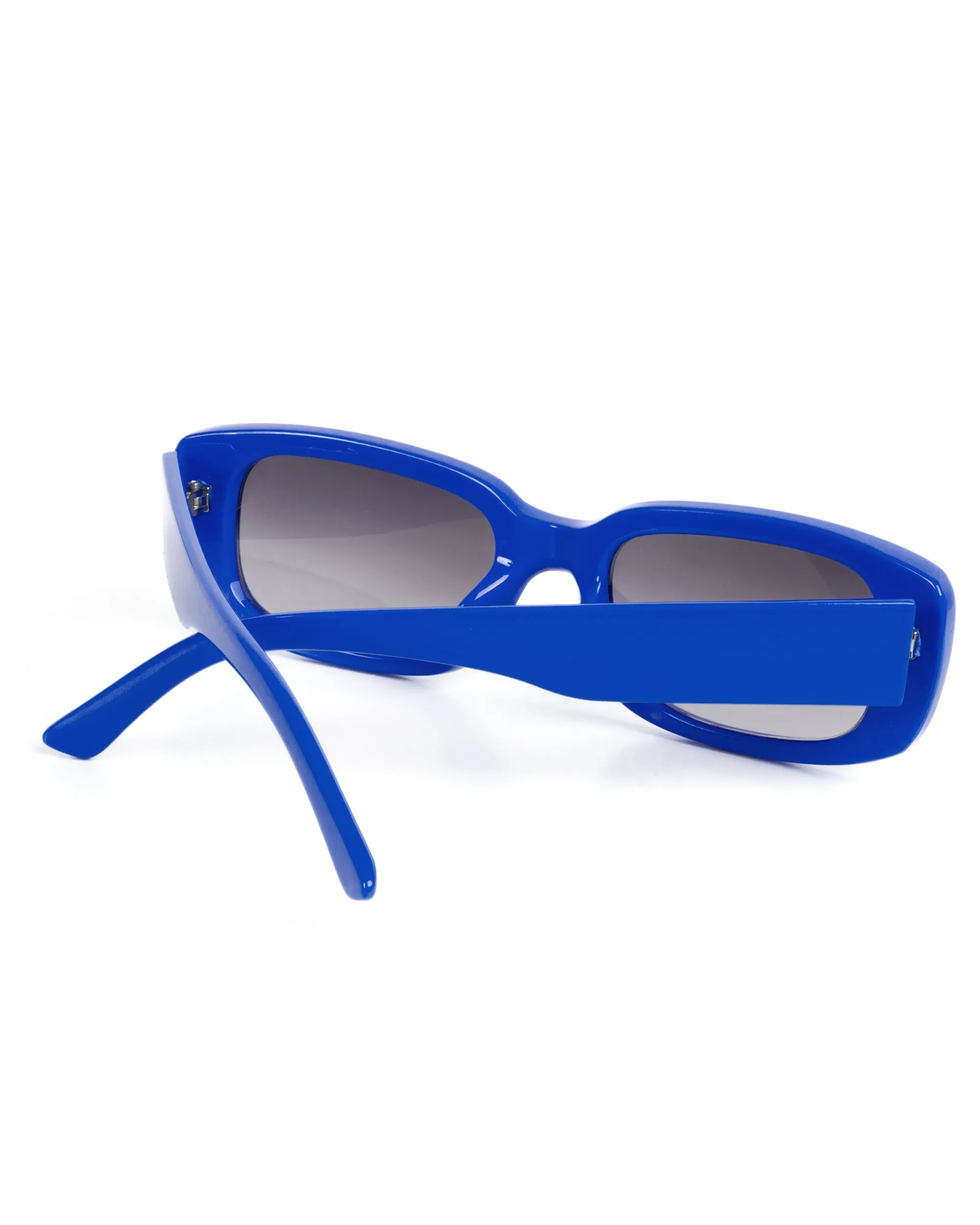 Occhiali da Sole Uomo Donna Unisex Casual Sunglasses Lenti Nero Squadrate Blu GIOSAL-OC1065A