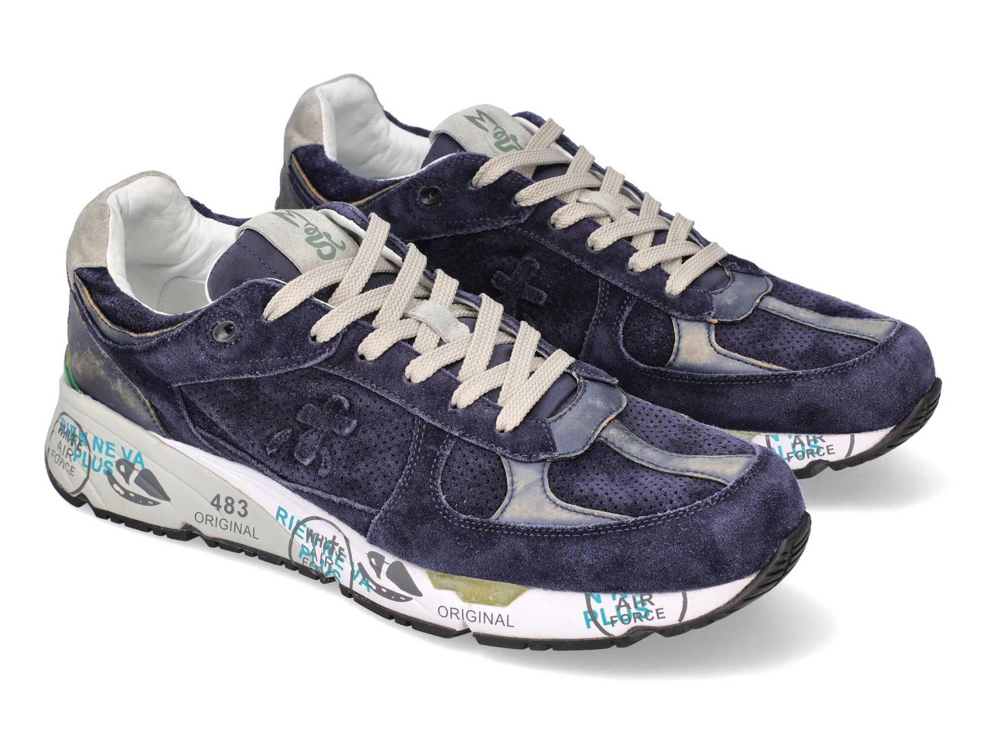 Premiata uomo Mase sneakers in camoscio