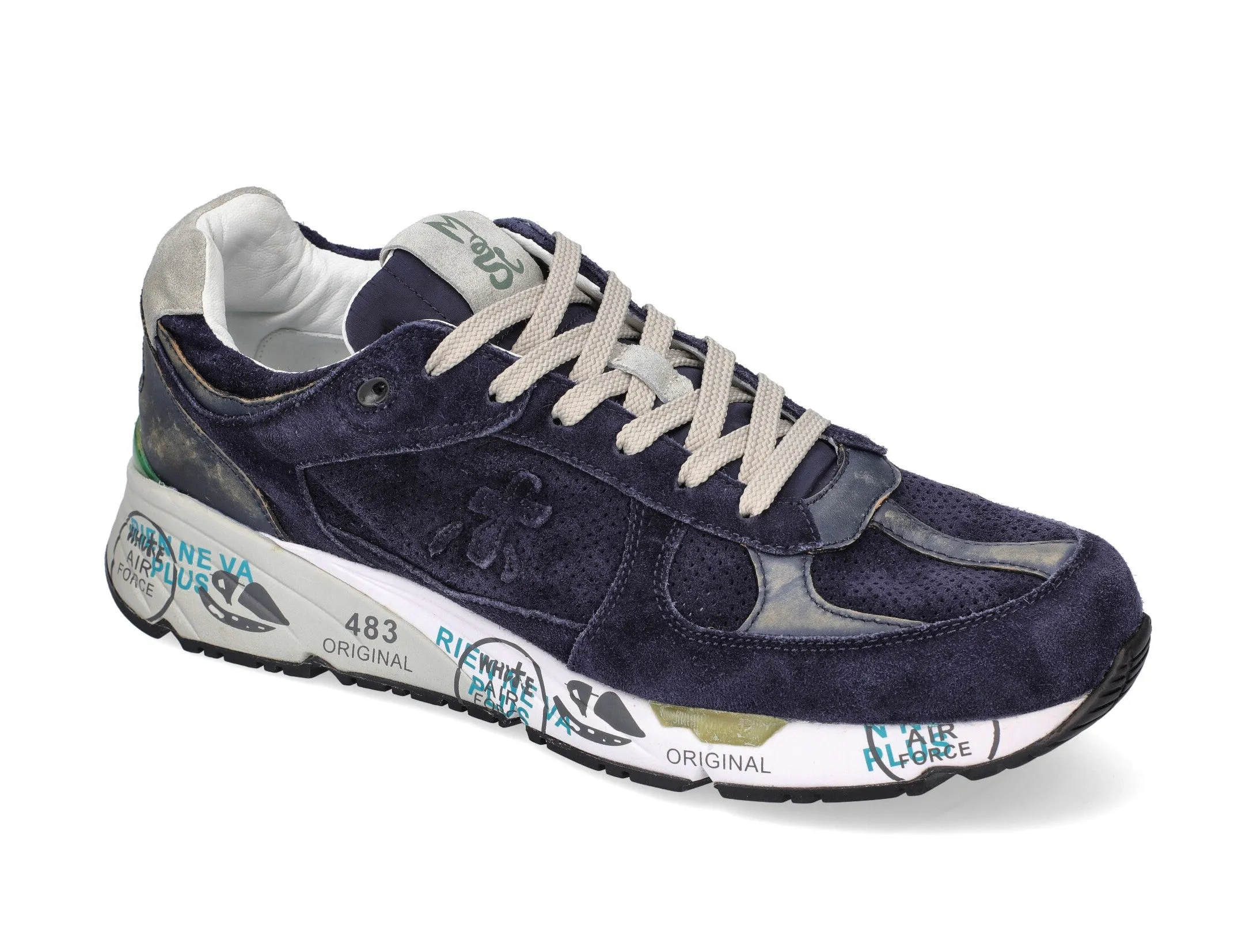 Premiata uomo Mase sneakers in camoscio