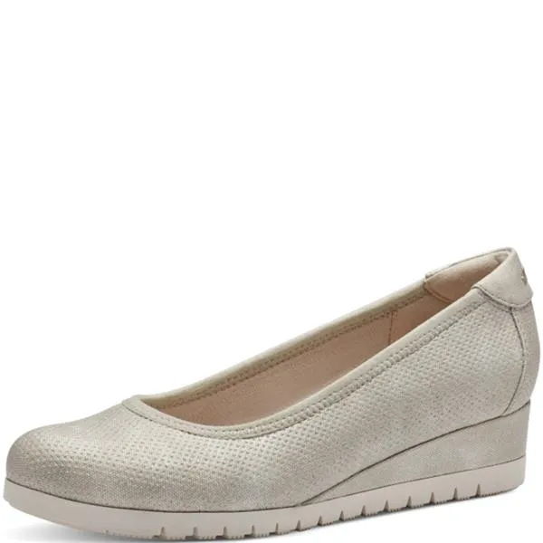 S Oliver Wedge Pump Beige