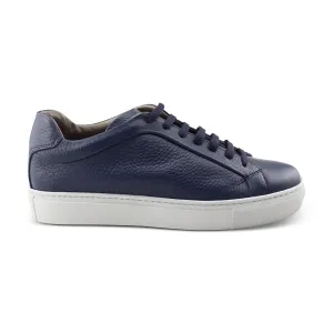 Sneakers in pelle martellata blu