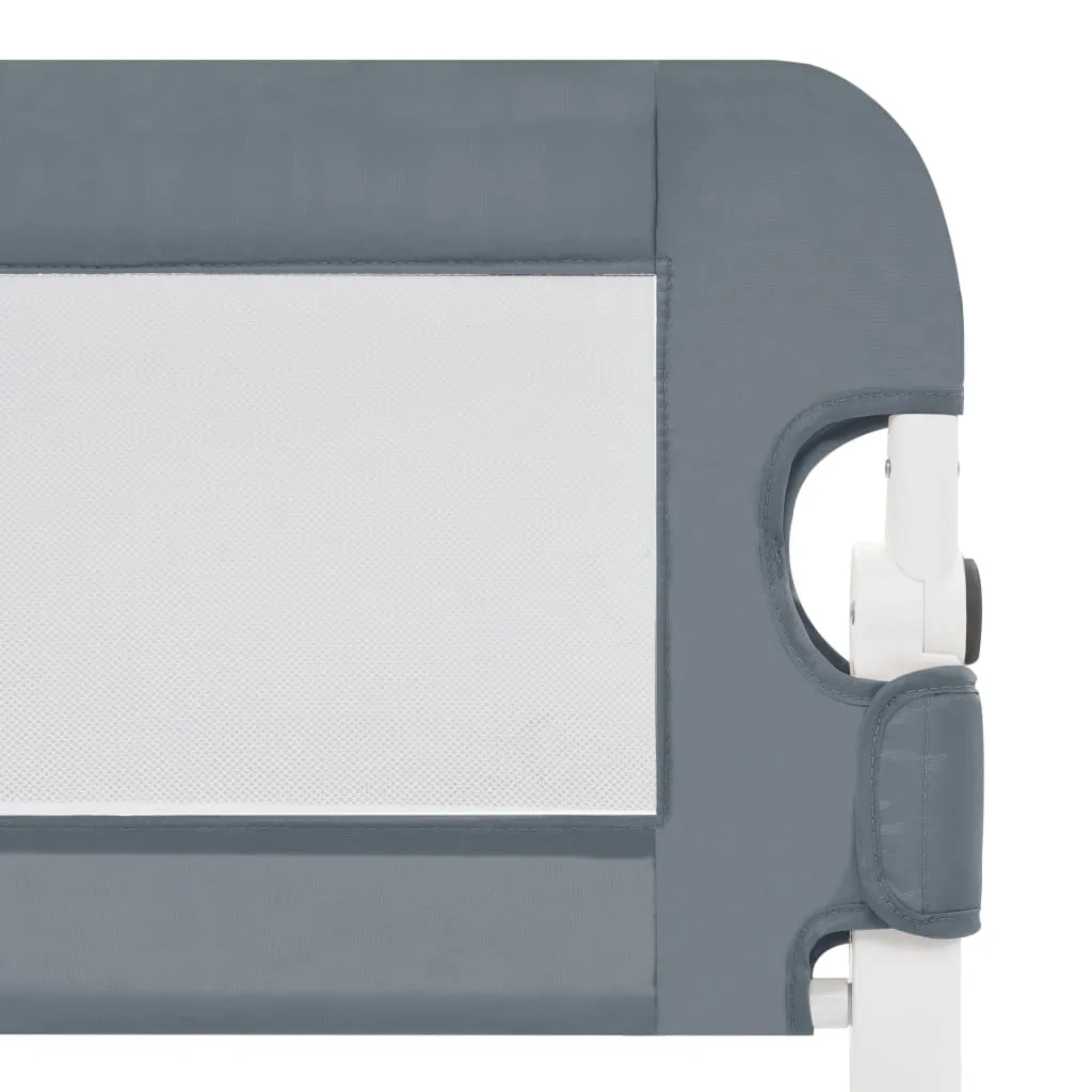 Sponde Letto di Sicurezza Bambini Grigio 120x42cm Poliestere