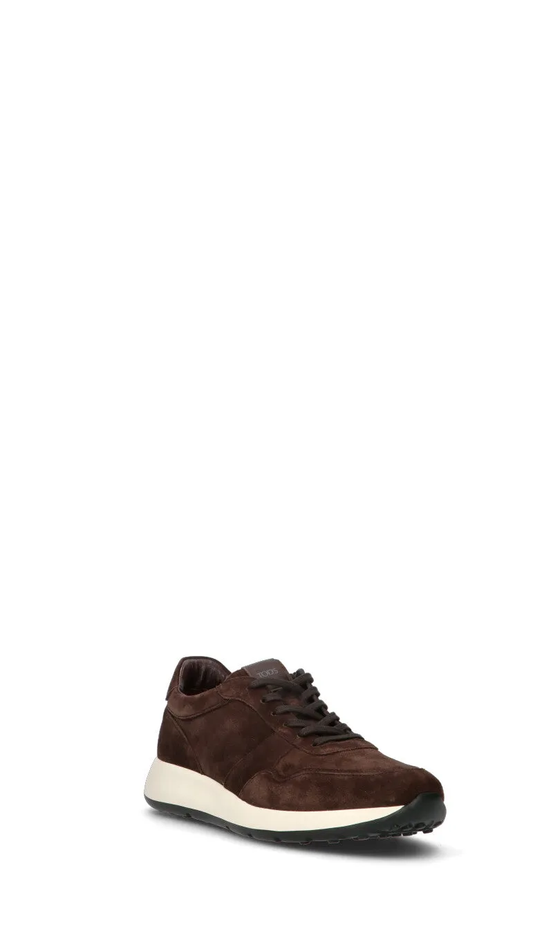 TODS Sneaker uomo marrone in suede