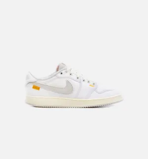 Union LA x AJKO 1 Low White Mens Lifestyle Shoe - White/Grey Limit One Per Customer